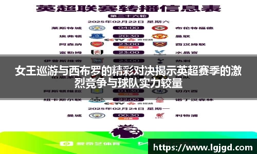 女王巡游与西布罗的精彩对决揭示英超赛季的激烈竞争与球队实力较量